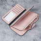 Pink PU Leather Multi-function Long Wallet