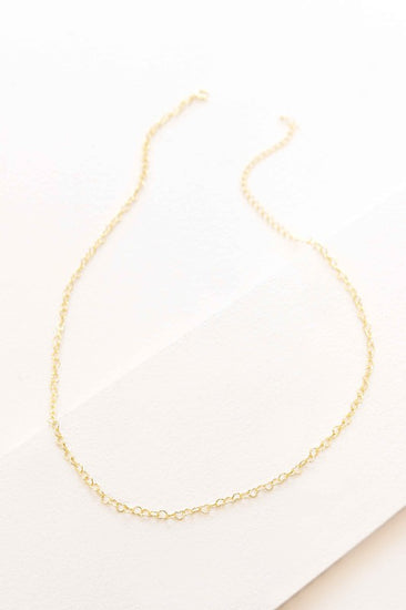 Delicate heart chain necklace