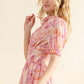 Ruched waist midi dress