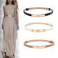 Luka Vegan Leather Skinny Belt