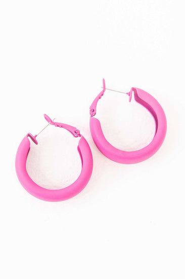 vibrant hoop earrings