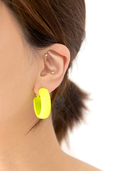 summer hoop earrings