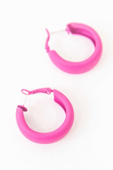 colorful hoop earrings