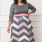 Plus Curved Hem Band Midi Dress