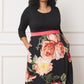 Plus Curved Hem Band Midi Dress