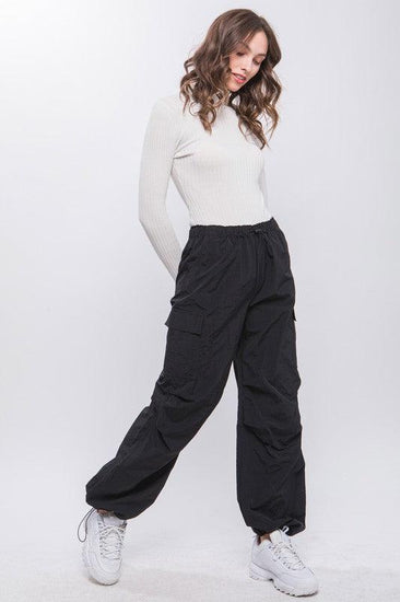 Loose Fit Parachute Cargo Pants - Rebel K Collective