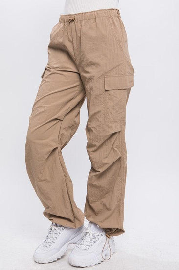 Loose Fit Parachute Cargo Pants - Rebel K Collective