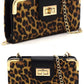 Fashion Turn Lock Crossbody Wallet