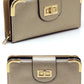 Fashion Turn Lock Crossbody Wallet