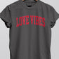 Retro Love Vibes Valentines Day, Garment Dye Tee