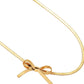Bow necklace