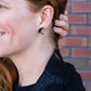 Moon Studs - Black