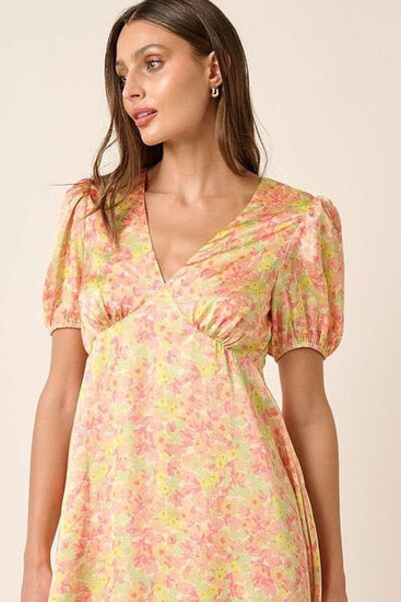 Puff sleeve summer dress