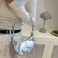 Butterfly PU Leather Knotted Strap Shoulder Bag