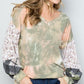 Women's tie-dye print top
