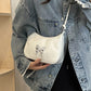 Butterfly PU Leather Knotted Strap Shoulder Bag