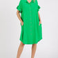 Flounce sleeve dress