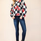 Bow print casual t-shirt