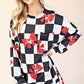 Round neck bow t-shirt