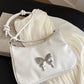 Butterfly PU Leather Knotted Strap Shoulder Bag