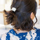Rectangle Cuff Hair Tie Elastic in Ivory