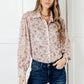 You and I Connect Floral Button Up Blouse