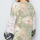 Boho printed sleeve top