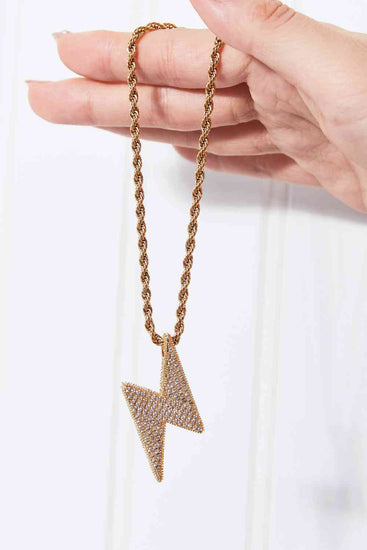 Lightning pendant necklace