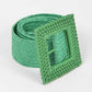 Color Bamboo Square Buckle Elastic Straw Belt - Rebel K Collective