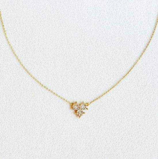 Faceted Trio Crystals Necklace - Rebel K Collective