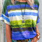 Full Size Color Block Round Neck Half Sleeve T-Shirt - Rebel K Collective