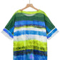 Full Size Color Block Round Neck Half Sleeve T-Shirt - Rebel K Collective