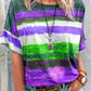 Full Size Color Block Round Neck Half Sleeve T-Shirt - Rebel K Collective