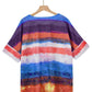 Full Size Color Block Round Neck Half Sleeve T-Shirt - Rebel K Collective