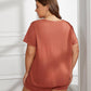 Plus Size Round Neck Short Sleeve Two-Piece Loungewear Set - Rebel K Collective
