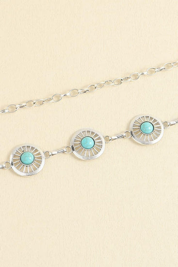 Vintage Turquoise Alloy Belt - Rebel K Collective