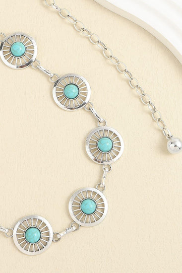 Vintage Turquoise Alloy Belt - Rebel K Collective