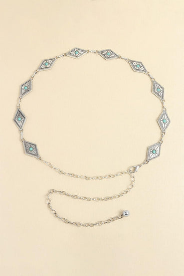 Vintage Turquoise Alloy Belt - Rebel K Collective