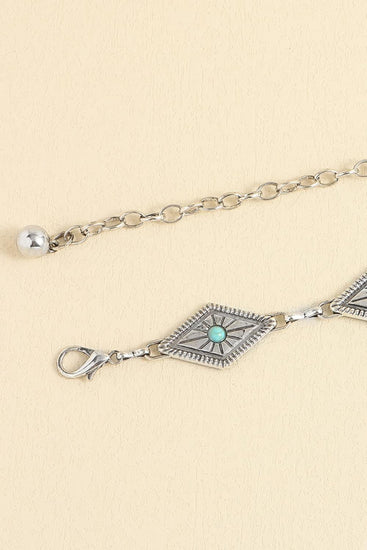 Vintage Turquoise Alloy Belt - Rebel K Collective