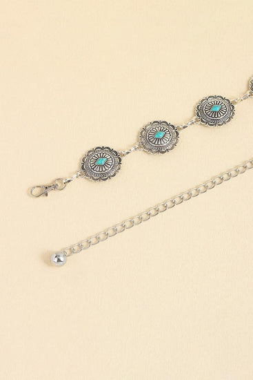 Vintage Turquoise Alloy Belt - Rebel K Collective
